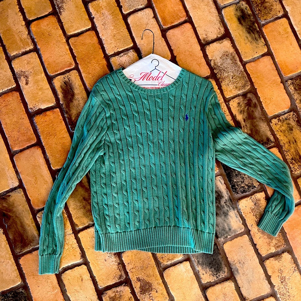 Ralph Lauren Polo  ladies XL green sweater